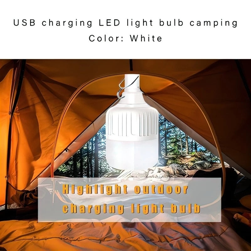 180W Portable Tent Lamp Battery Lantern BBQ Camping Light Outdoor Bulb USB LED Emergency Lights for Patio Porch Garden