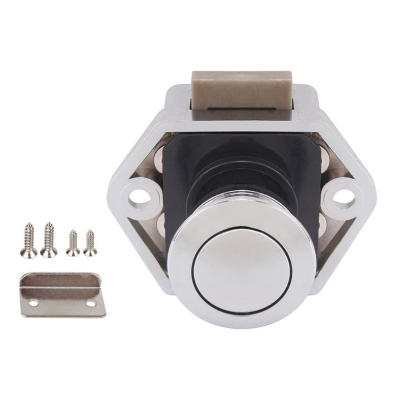 Diameter 20mm Camper Car Push Lock RV Caravan Boat Drawer Latch push button door locks For Furniture Hardware