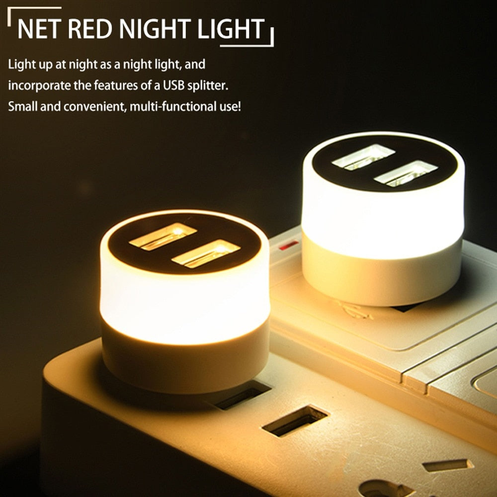 Portable LED Lights USB Night Light Room Decor Mini Table Desk Lamp Flashlight for Power Bank Laptop Camping Reading Lightiing