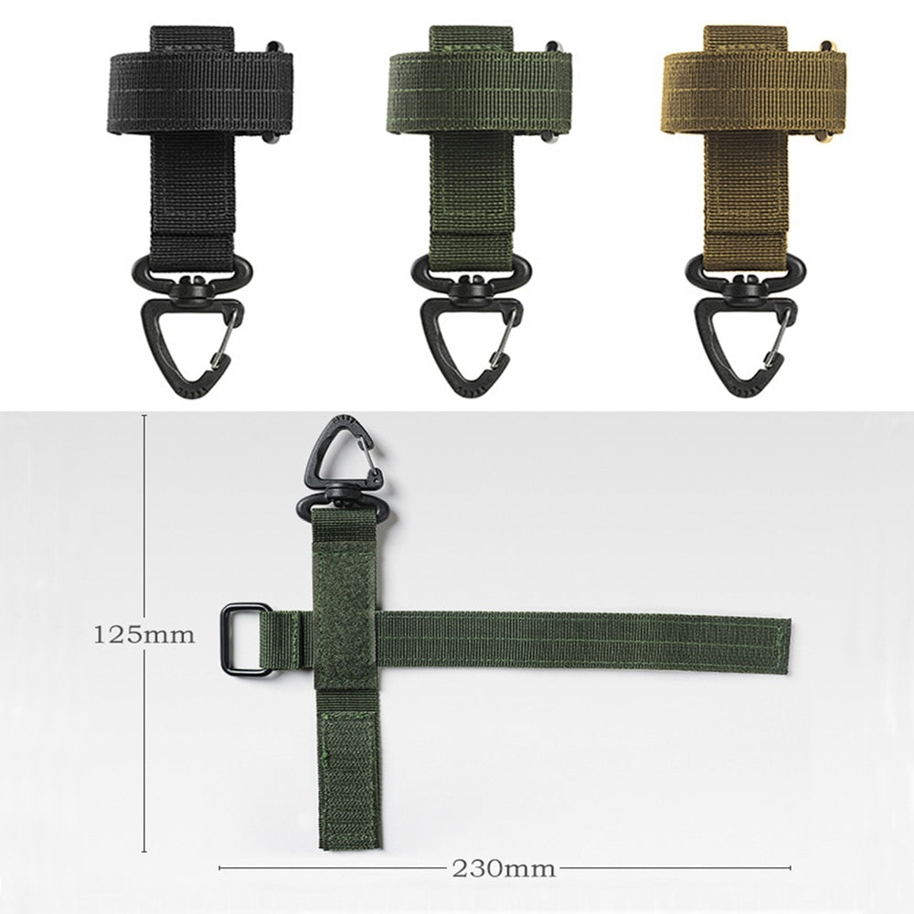 Multi-purpose Nylon Gloves Hook Work Gloves Safety Clip Outdoor Tactical Climbing Rope Camping Hanging Buck  Outdoor Camping